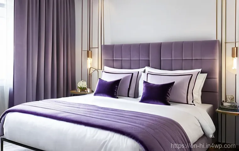 침대 배치에 따른 수면 질 향상 - **"A warm and inviting bedroom transformed into a decluttered haven. The overhead lights are off, re...